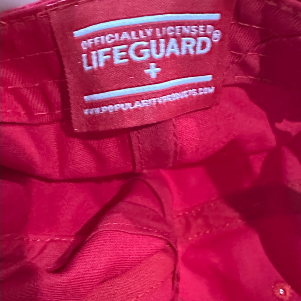 Lifegaurd Baseball Hat Adjustable Cross Swimming Embroidered Red - Picture 3 of 4